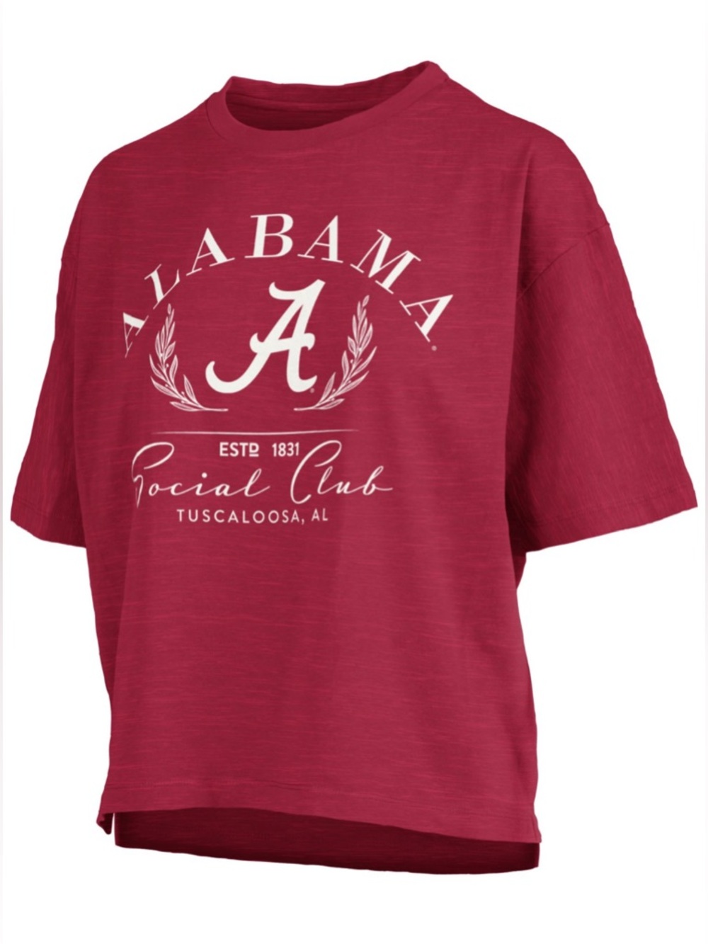 Pressbox Women's Alabama Crimson Tide Crimson Social Club T-Shirt